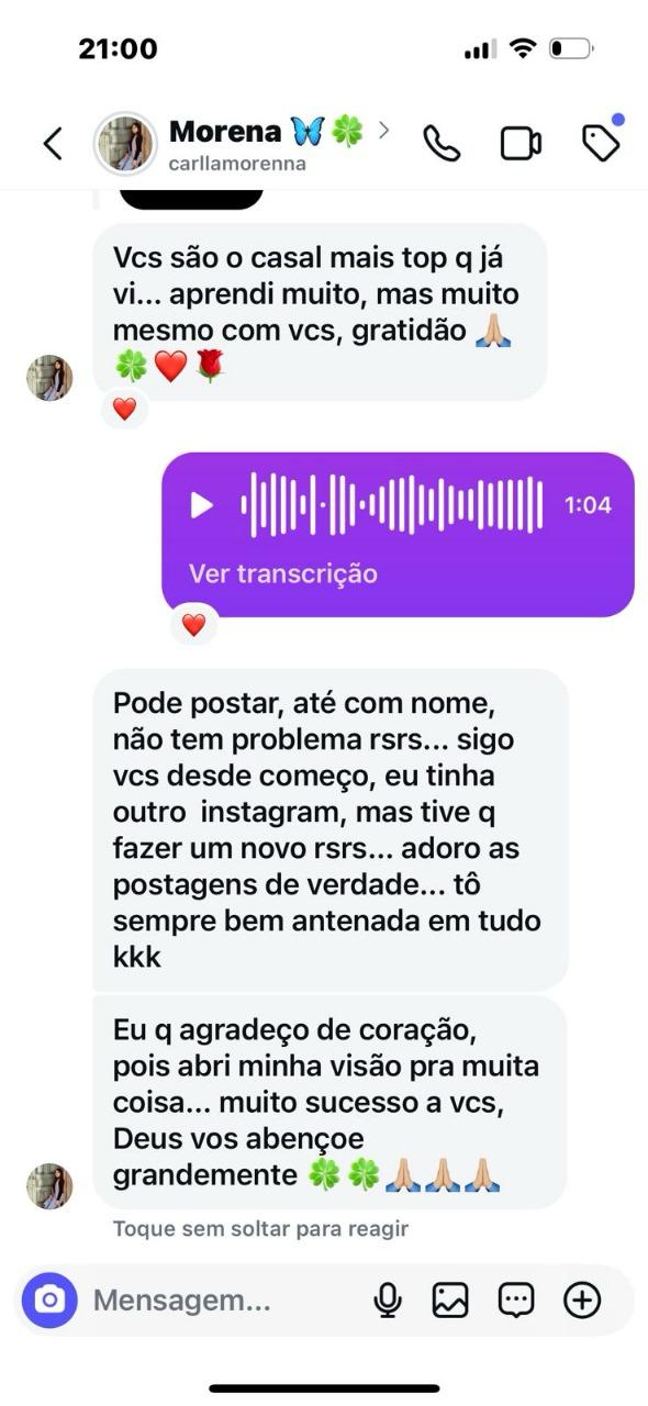 Depoimento de Morena